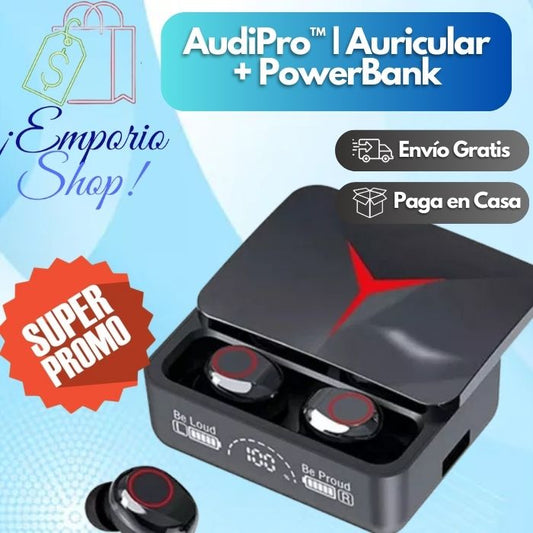 AudiPro™ | Auriculares PowerBank Estéreo